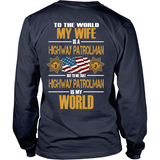 Wife Highway Patrolman (backside design) - Shoppzee
