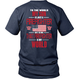 My Firefighter Son Firefighter Thin Red Line Firefighter Support