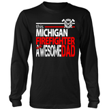 Awesome Michigan Firefighter Dad - Shoppzee