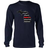 Michigan Firefighter Thin Red Line