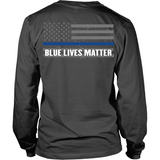 Blue Lives Matter (back) - Shoppzee