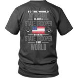 Husband State Trooper (backside design only)