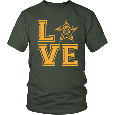 Deputy Sheriff Love T Shirt - Shoppzee