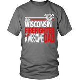 Awesome Wisconsin Firefighter Dad - Shoppzee