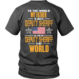 Father Sheriff Deputy (backside design only) - Shoppzee