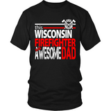 Awesome Wisconsin Firefighter Dad - Shoppzee