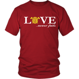 Firefighter Love Never Fails T Shirt