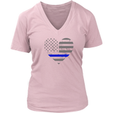 Police Thin Blue Line Heart