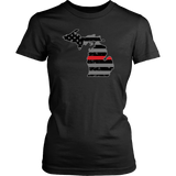 Michigan Firefighter Thin Red Line