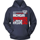 Awesome Michigan Firefighter Dad - Shoppzee