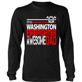 Awesome Washington Firefighter Dad - Shoppzee