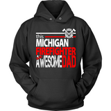 Awesome Michigan Firefighter Dad - Shoppzee