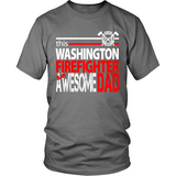 Awesome Washington Firefighter Dad - Shoppzee