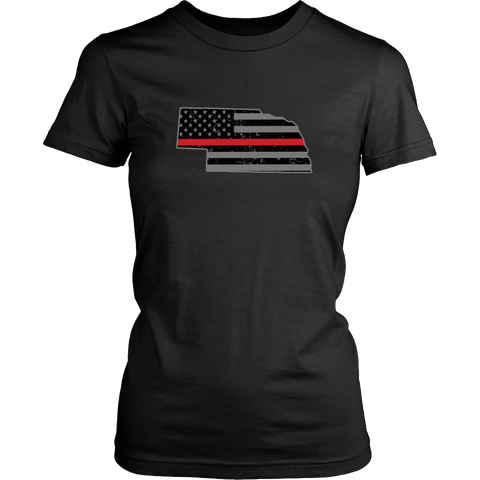 Nebraska Firefighter Thin Red Line