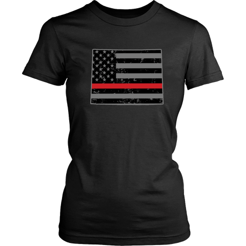 Wyoming Firefighter Thin Red Line - Shoppzee