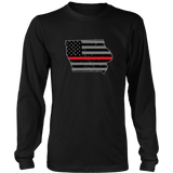 Iowa Firefighter Thin Red Line