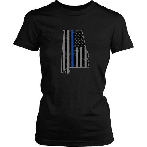 Alabama Thin Blue Line Tee - Shoppzee