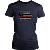 Iowa Firefighter Thin Red Line