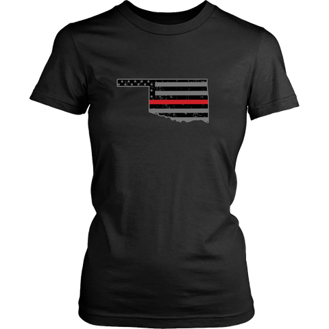 Oklahoma Firefighter Thin Red Line