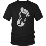 Bigfoot and a Big Foot on Front of Shirt - Shoppzee