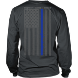 Thin Blue Line Protect Serve & Honor