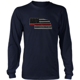 Nebraska Firefighter Thin Red Line