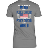 Police Son (front and back design+Blue Flag on Front)
