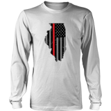 Illinois Firefighter Thin Red Line