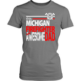 Awesome Michigan Firefighter Dad - Shoppzee