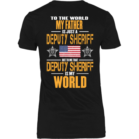 Father Sheriff Deputy (backside design only) - Shoppzee