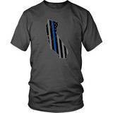 California Thin Blue Line Tee - Shoppzee