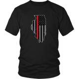 Illinois Firefighter Thin Red Line