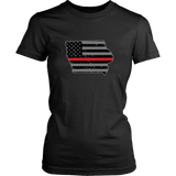 Iowa Firefighter Thin Red Line