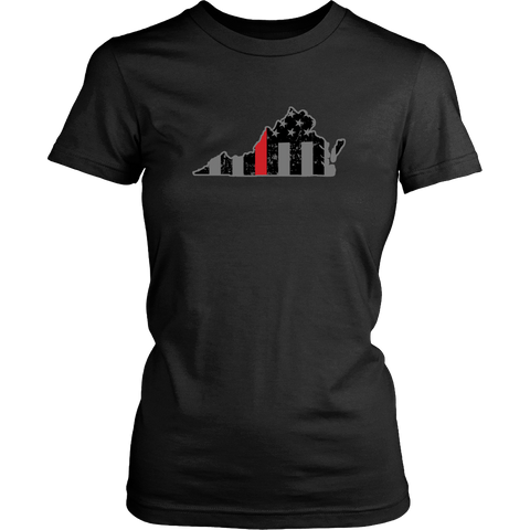 Virginia Firefighter Thin Red Line - Shoppzee