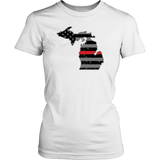Michigan Firefighter Thin Red Line