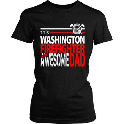 Awesome Washington Firefighter Dad - Shoppzee