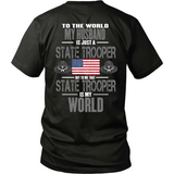 Husband State Trooper (backside design only)