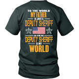 Father Sheriff Deputy (backside design only) - Shoppzee
