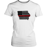 Iowa Firefighter Thin Red Line