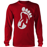 Bigfoot and a Big Foot on Front of Shirt - Shoppzee