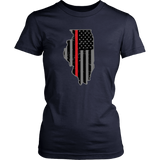 Illinois Firefighter Thin Red Line