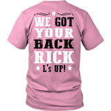 We Got Your Back Rick! - Shoppzee