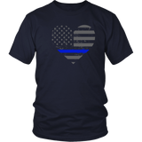 Police Thin Blue Line Heart