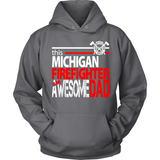 Awesome Michigan Firefighter Dad - Shoppzee