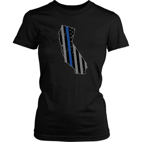 California Thin Blue Line Tee - Shoppzee