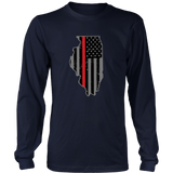 Illinois Firefighter Thin Red Line
