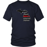 Michigan Firefighter Thin Red Line